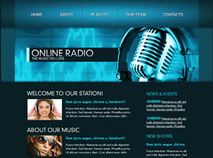 Online Radio Free Website Template Free CSS Templates Free CSS